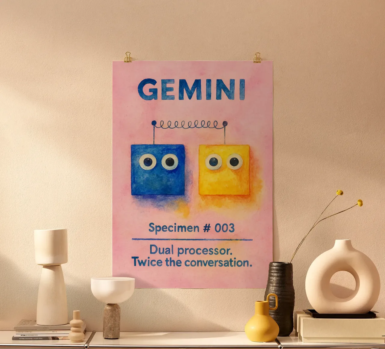 gemini logo vector zodiac painting poster de Shillas