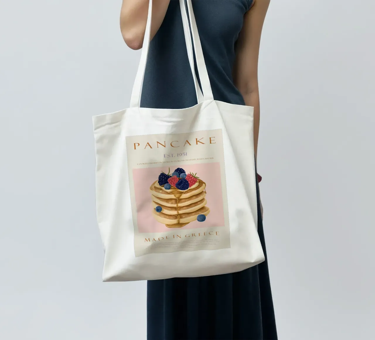pancake al lampone borsa in juta da Oscar Shaw