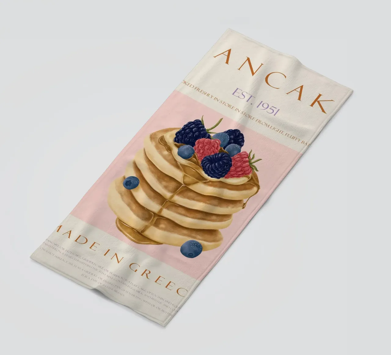 pancake al lampone telo mare da Oscar Shaw