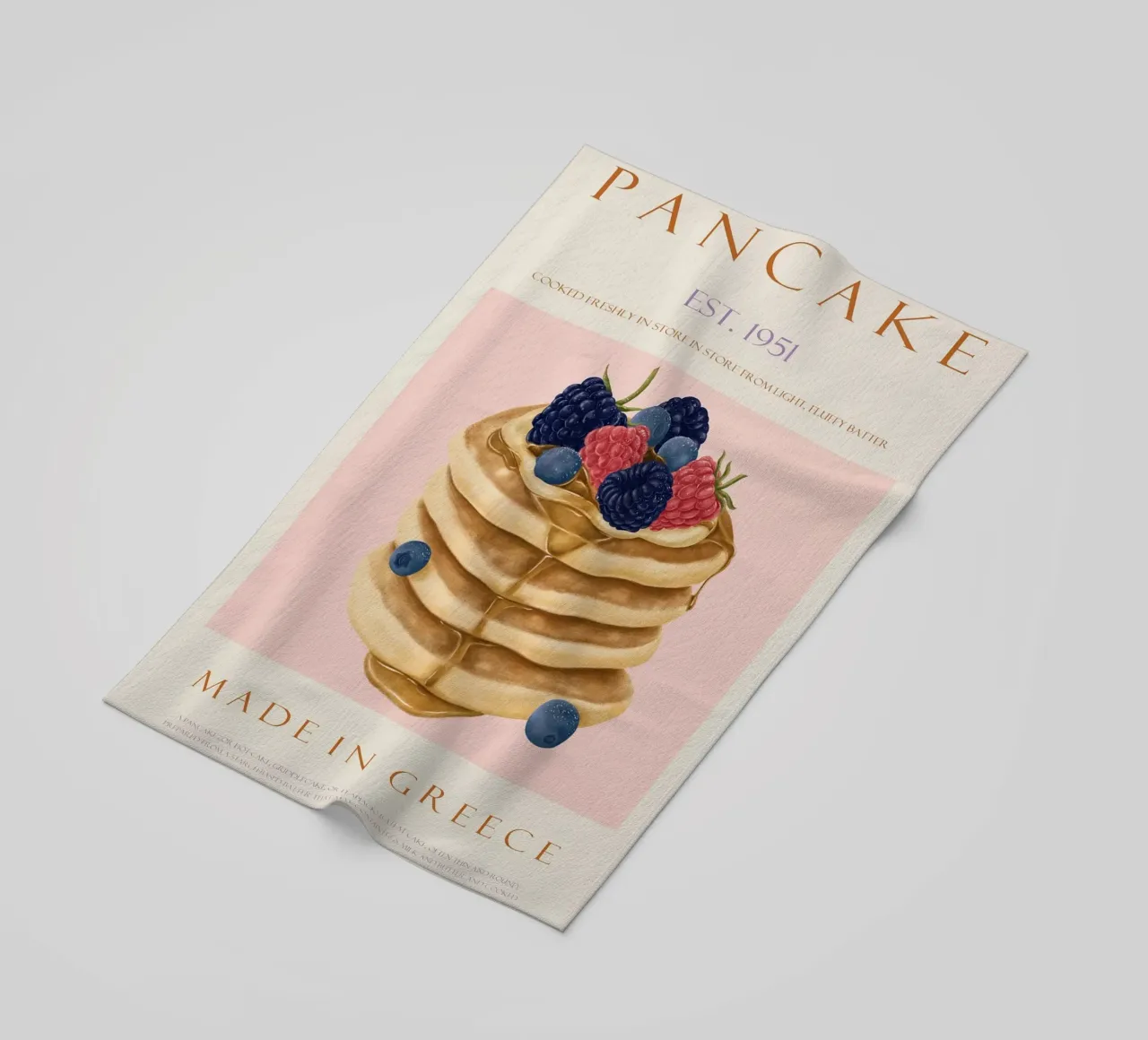 pancake al lampone telo mare da Oscar Shaw
