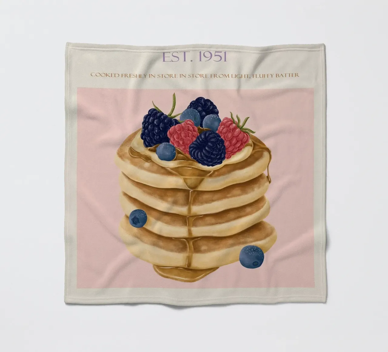 pancake al lampone coperta in pile da Oscar Shaw