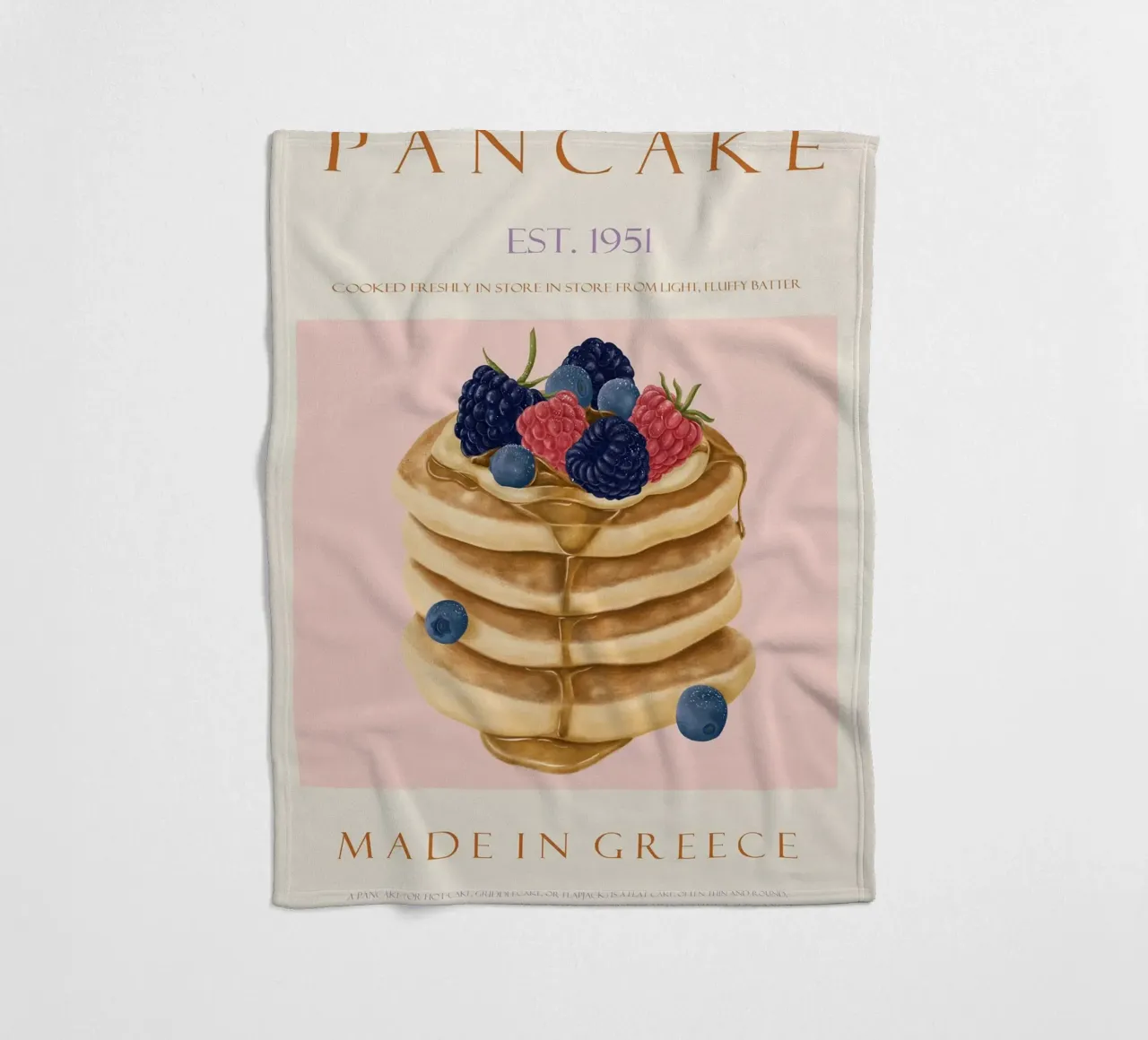 pancake al lampone coperta in pile da Oscar Shaw