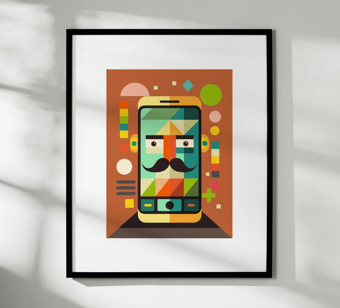 handphone vector illustration poster by Shillas