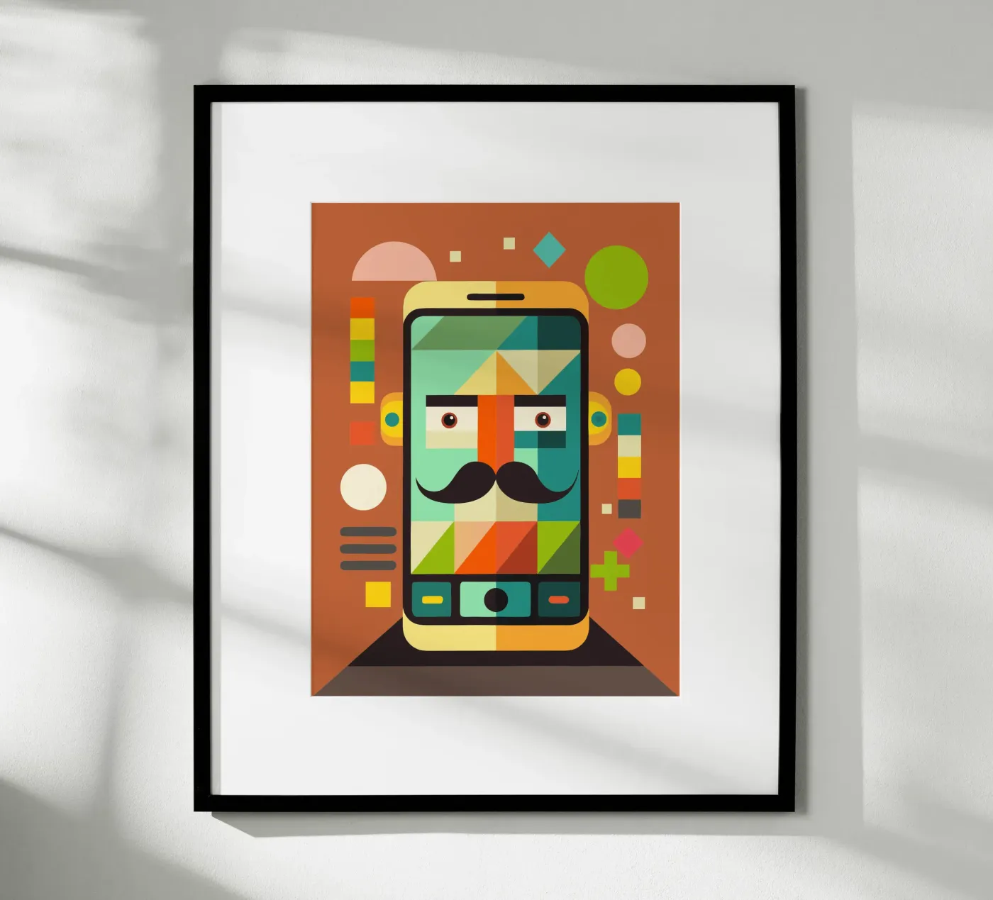 vectorillustratie handphone poster van Shillas
