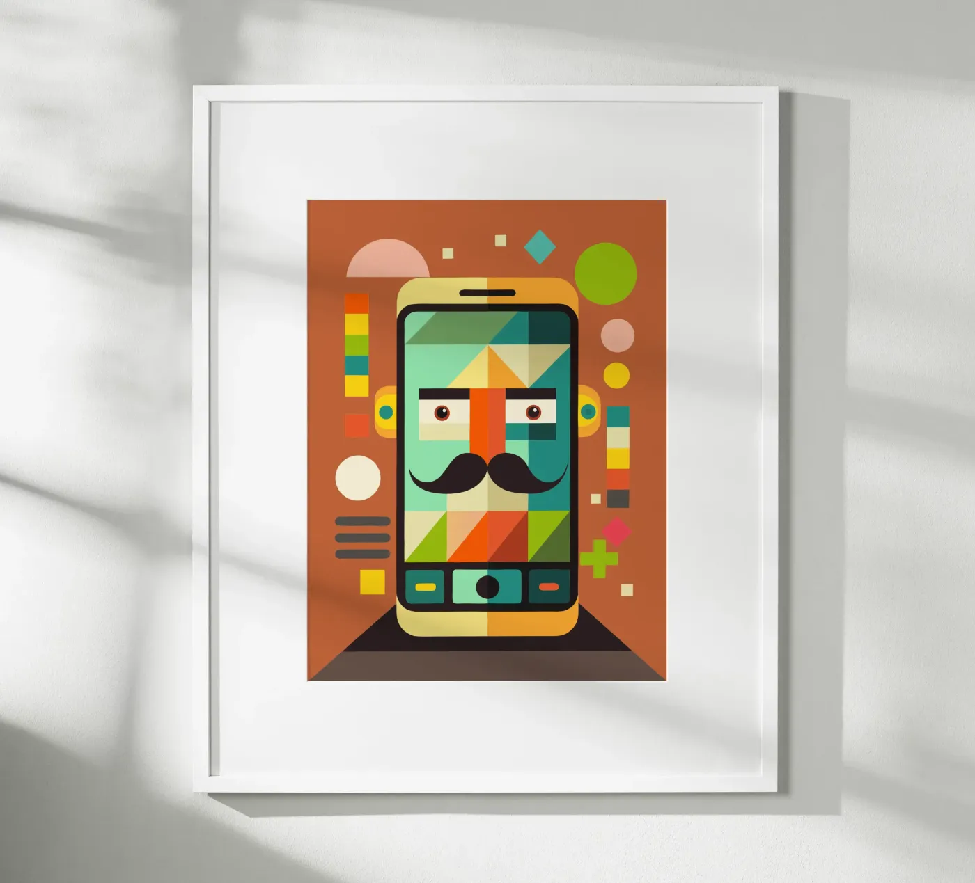 vectorillustratie handphone poster van Shillas