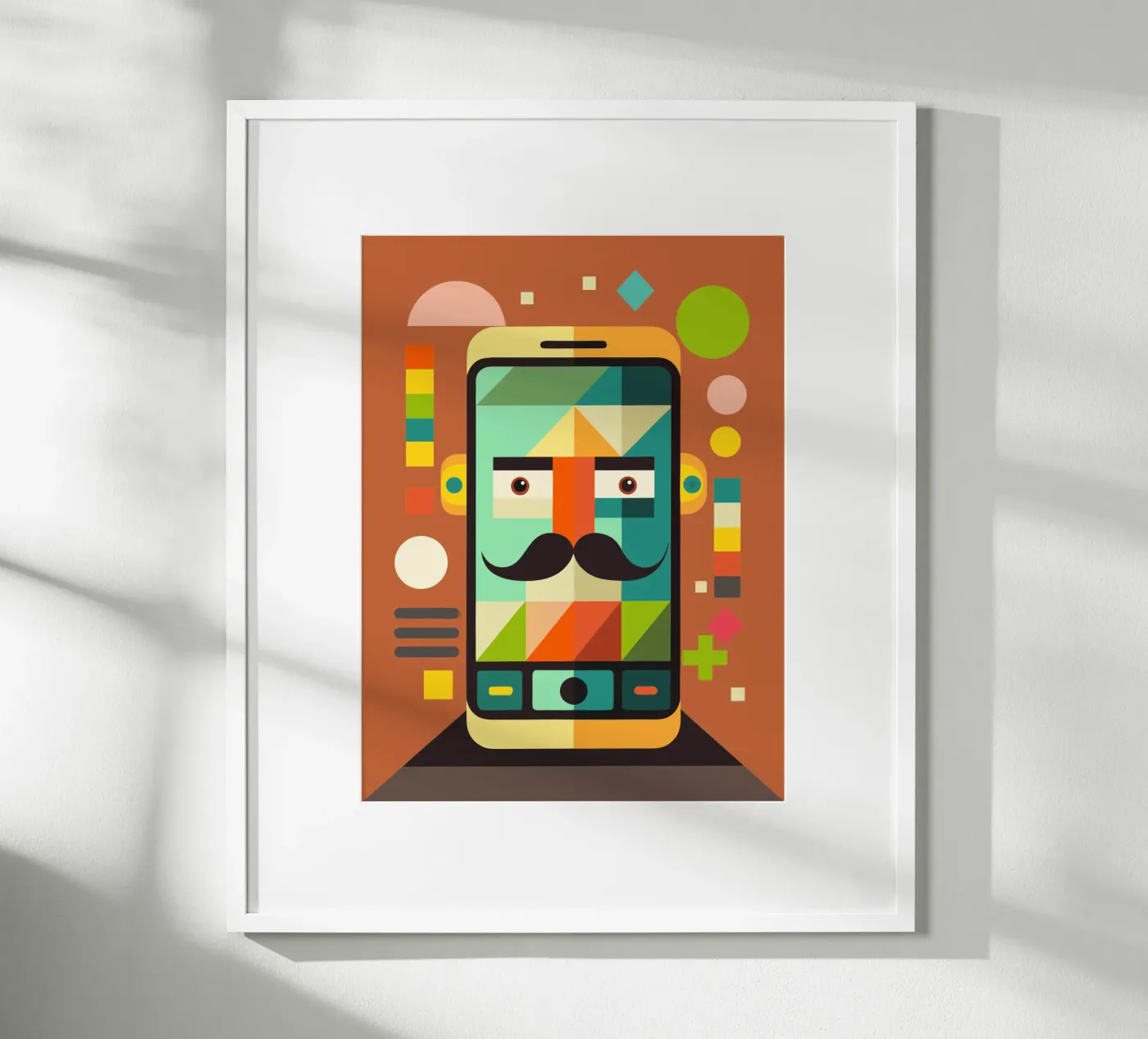 handphone vector illustration poster by Shillas