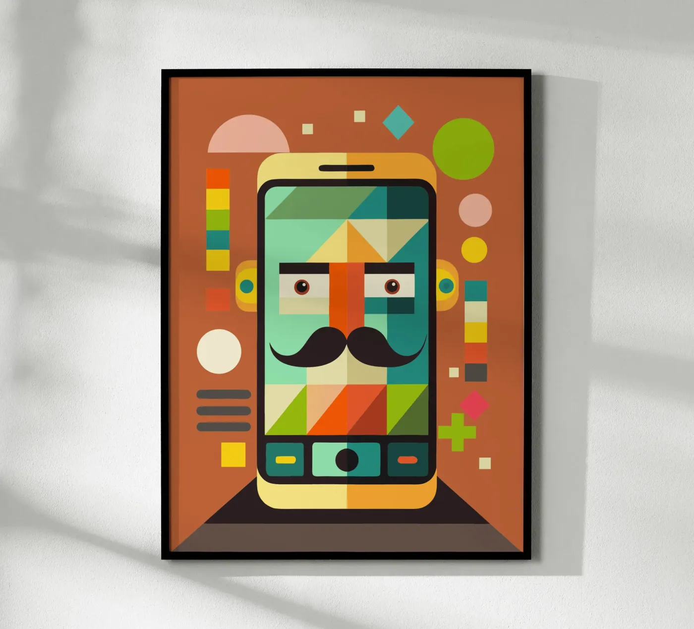 vectorillustratie handphone poster van Shillas