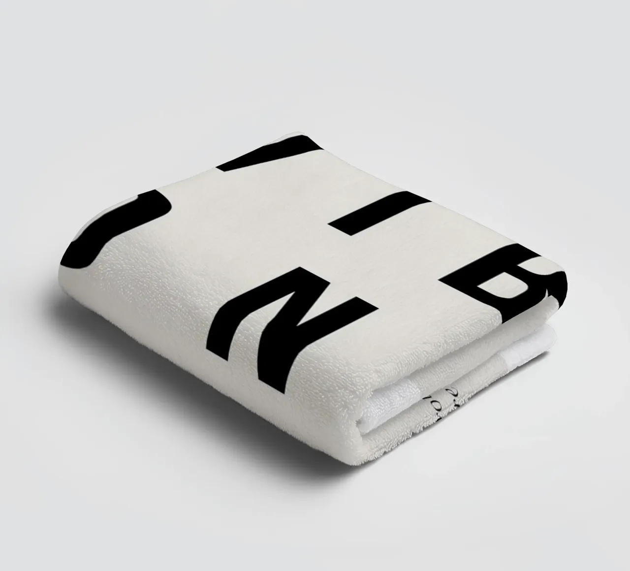 typography motivational message towel by Mary Bennett