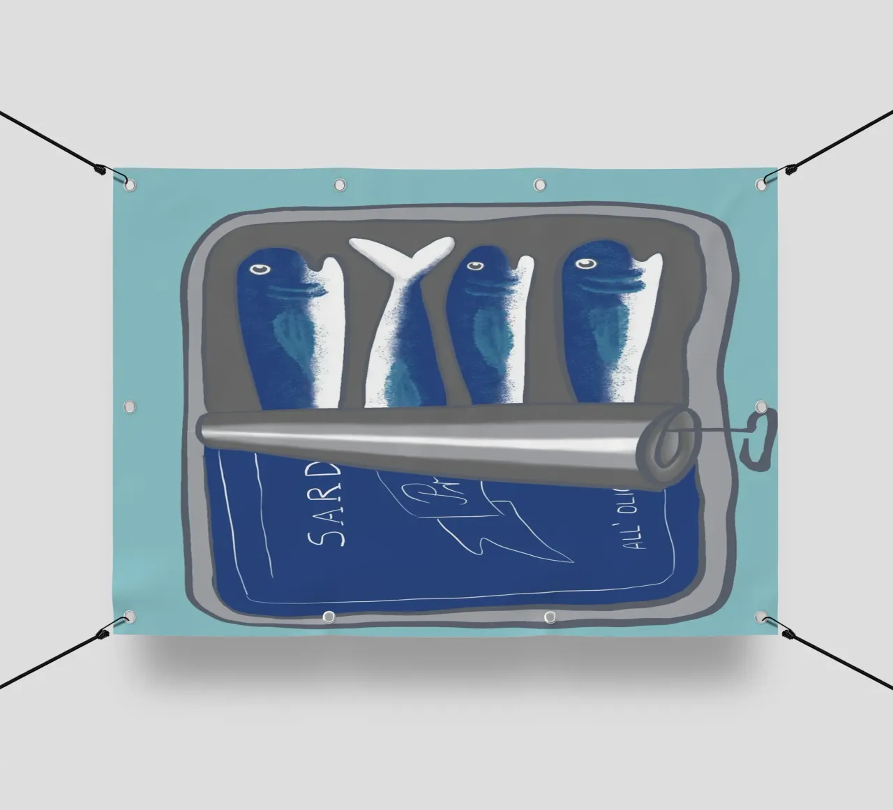 Sardines telo in pvc da LaraLiliana Design