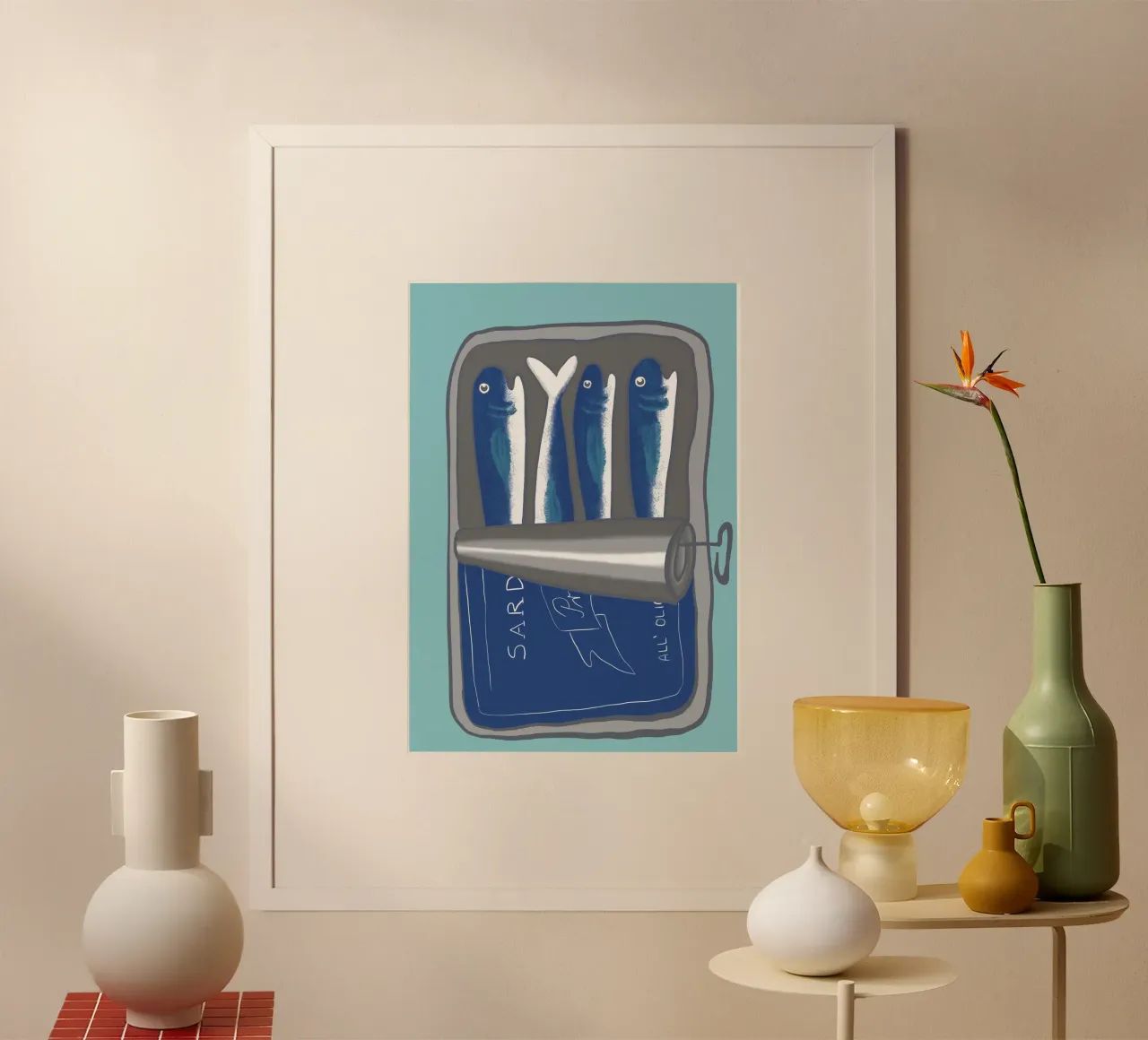 Sardines poster da LaraLiliana Design