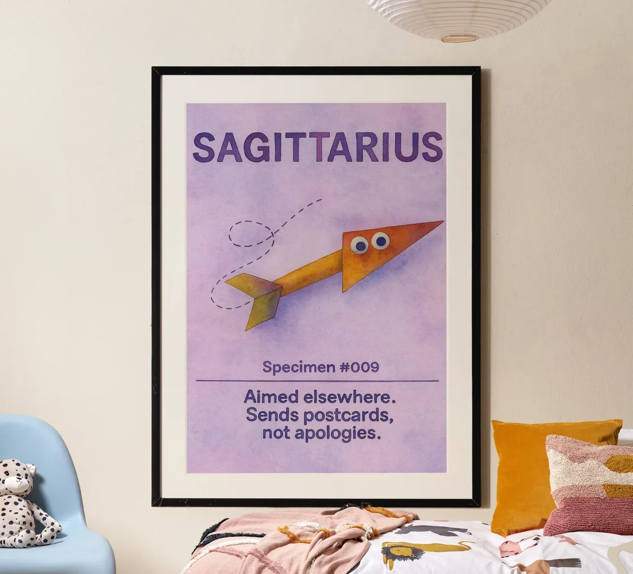 Boogschutter logo vector dierenriem schilderij poster van Shillas