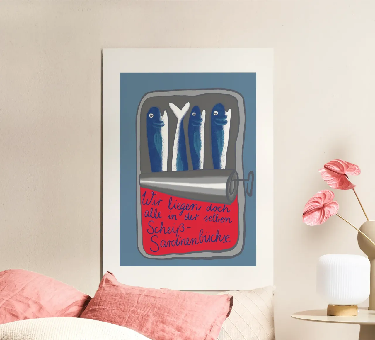 Una cazzo di scatola di sardine poster da LaraLiliana Design