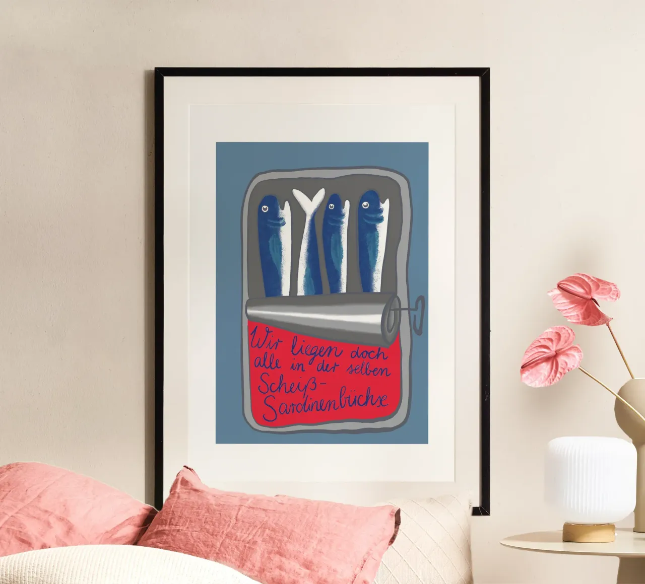Una cazzo di scatola di sardine poster da LaraLiliana Design