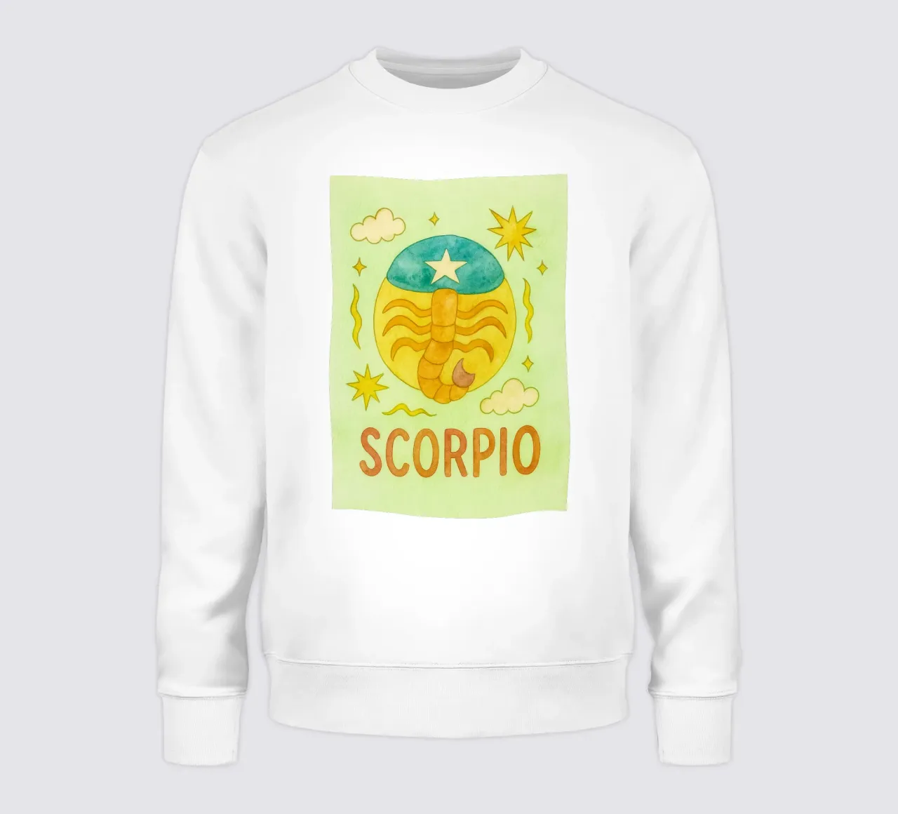 scorpio logo zodiac painting felpa da Shillas