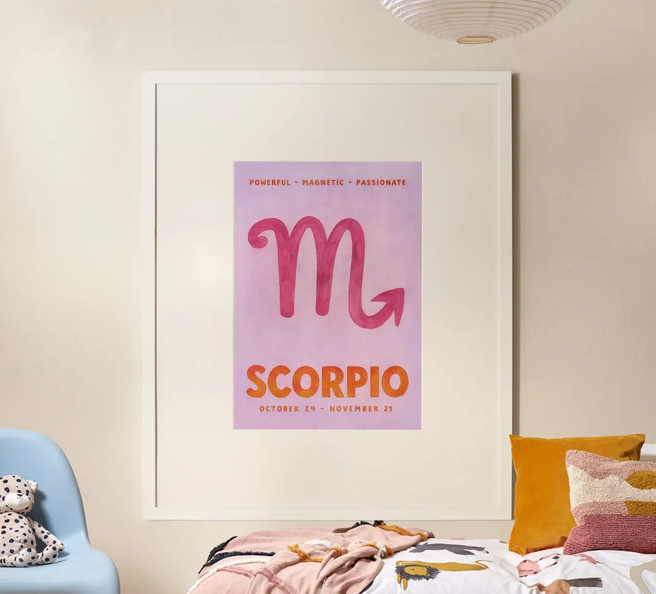 pittura zodiacale dello scorpione poster da Shillas
