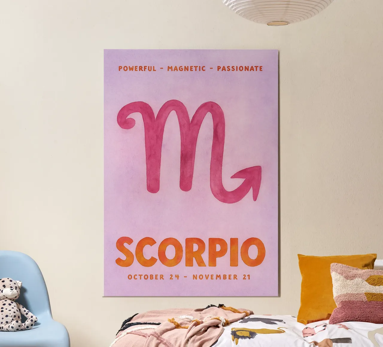 pittura zodiacale dello scorpione poster da Shillas