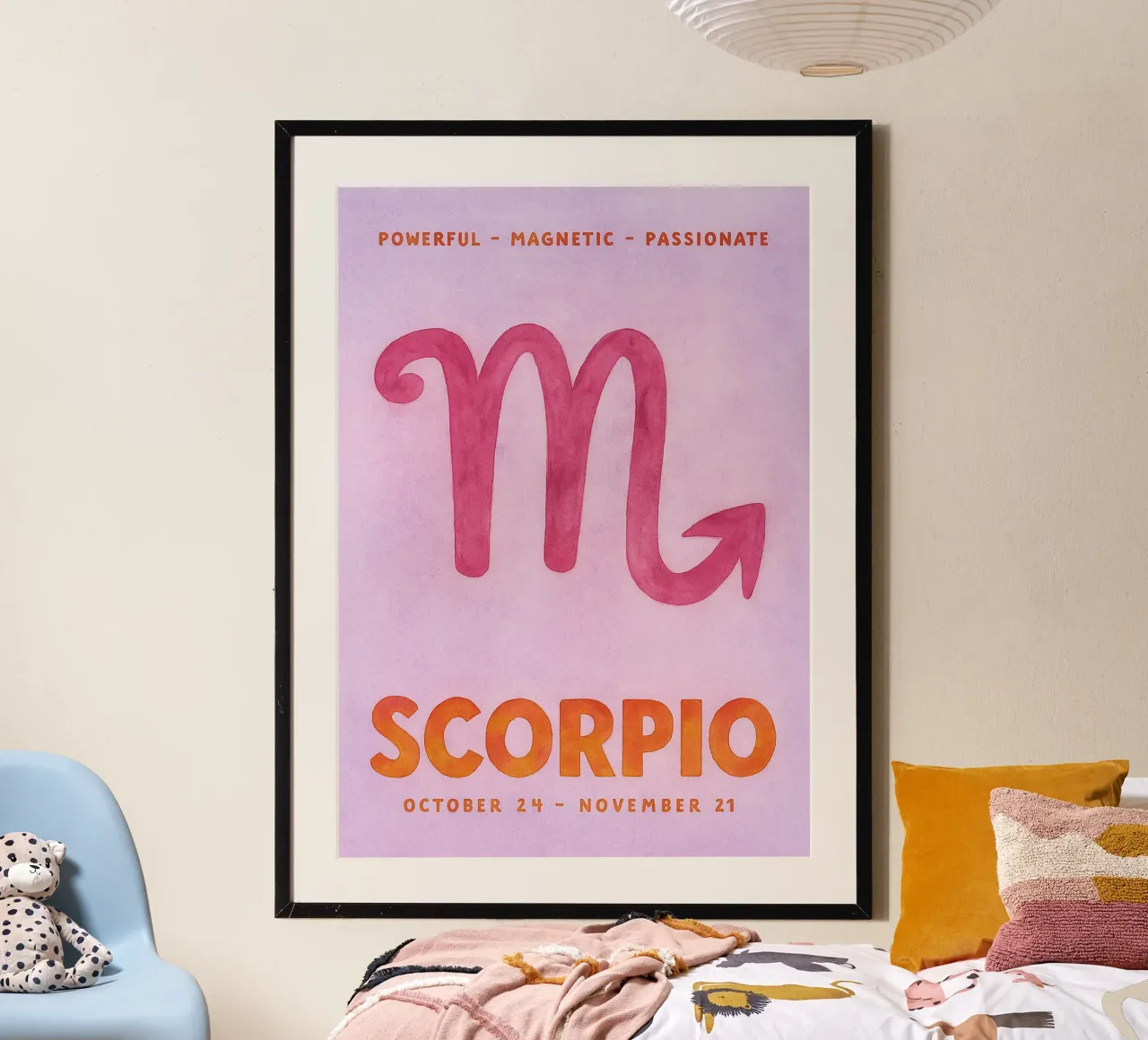 pittura zodiacale dello scorpione poster da Shillas