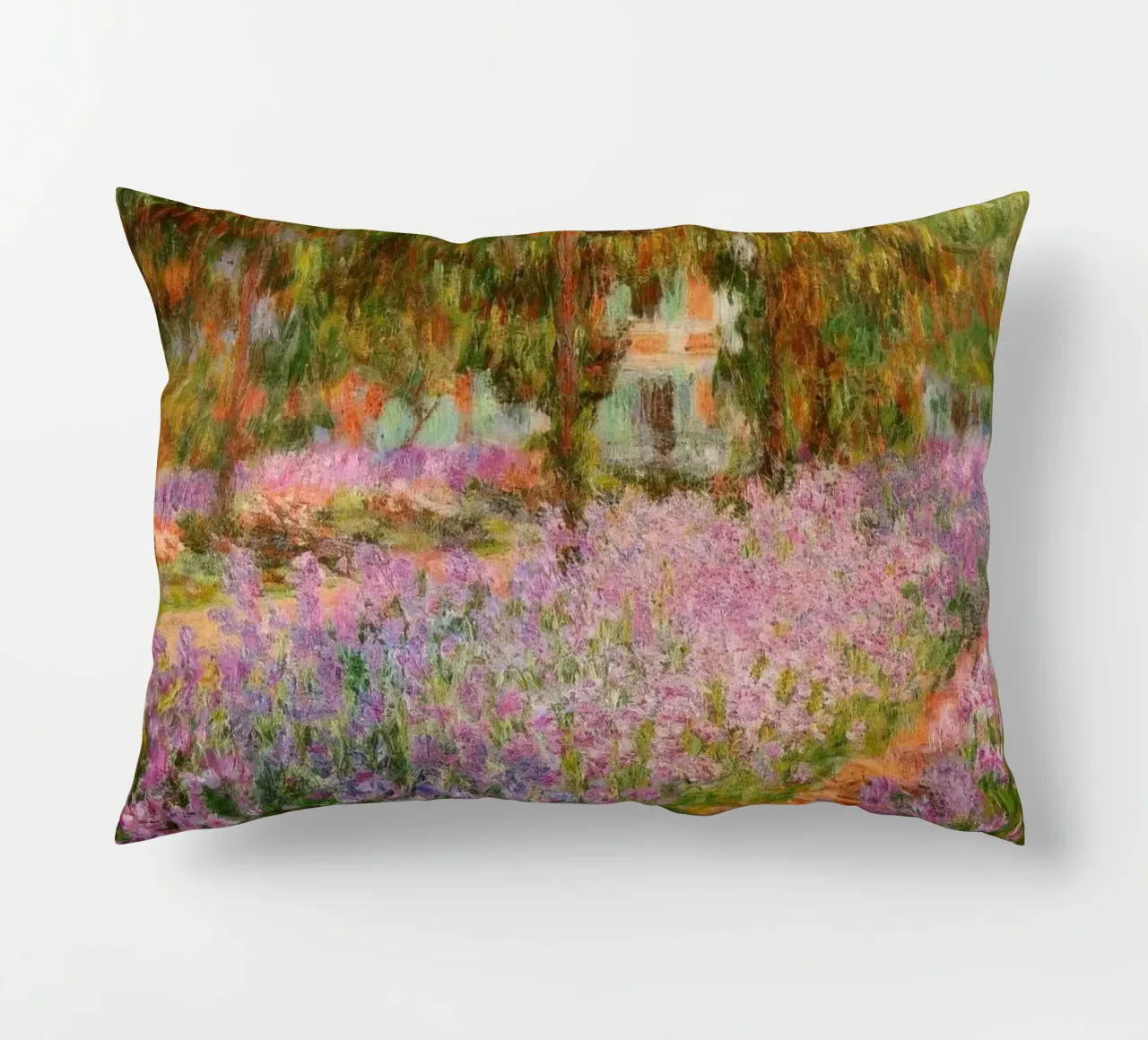Claude Monet Iris nel giardino di Monet MOnet cuscino da clay bobby