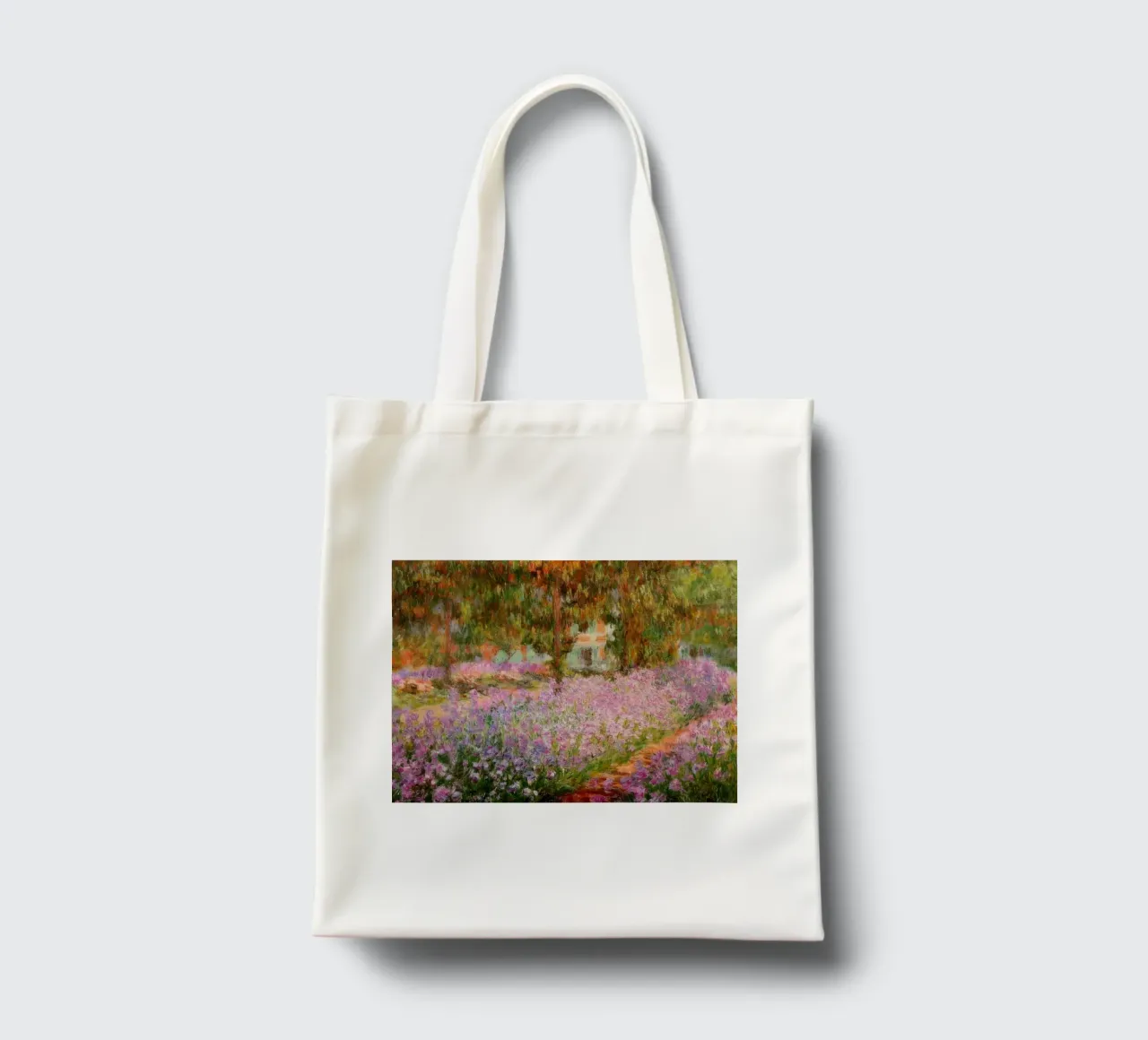 Claude Monet Iris nel giardino di Monet MOnet borsa in juta da clay bobby