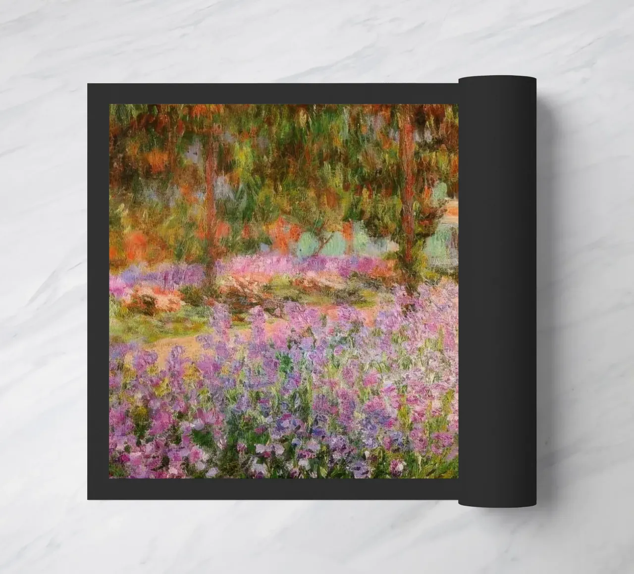 Claude Monet Iris nel giardino di Monet MOnet zerbino da clay bobby