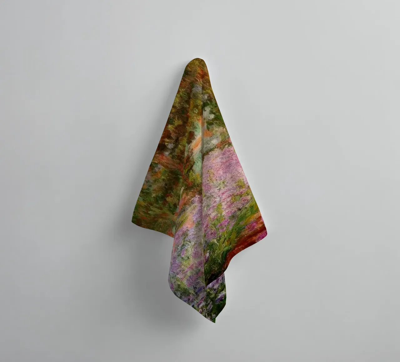 Claude Monet Iris nel giardino di Monet MOnet asciugamano da bagno da clay bobby