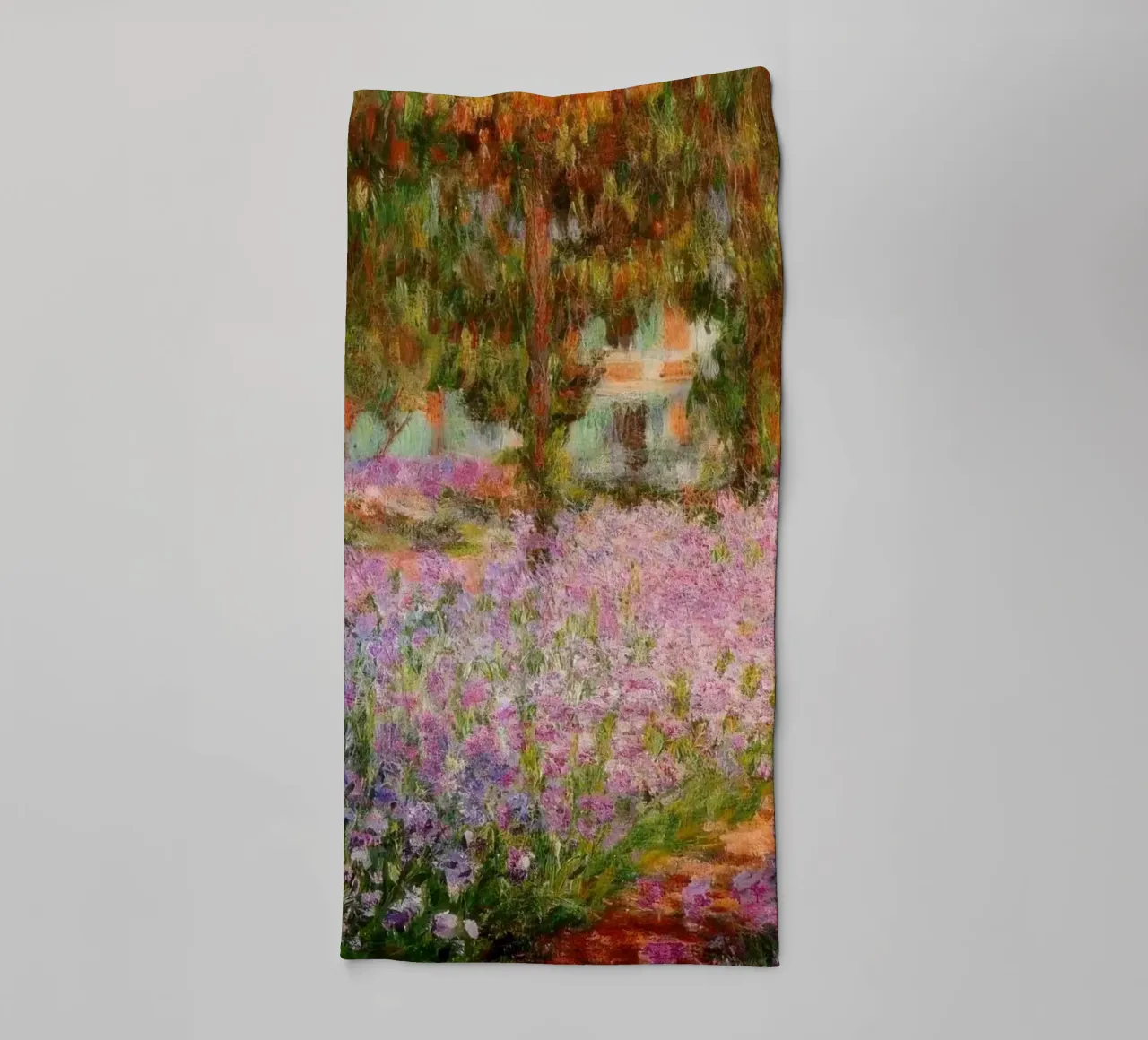 Claude Monet Iris nel giardino di Monet MOnet asciugamano da bagno da clay bobby