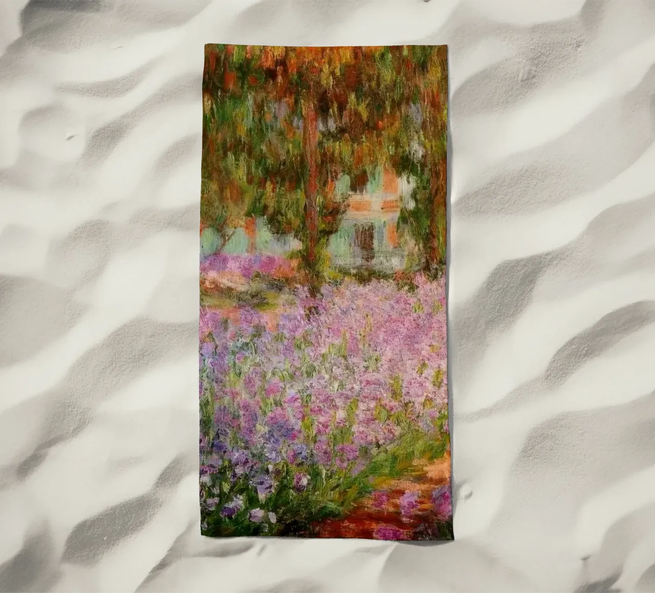 Claude Monet Iris nel giardino di Monet MOnet telo mare da clay bobby