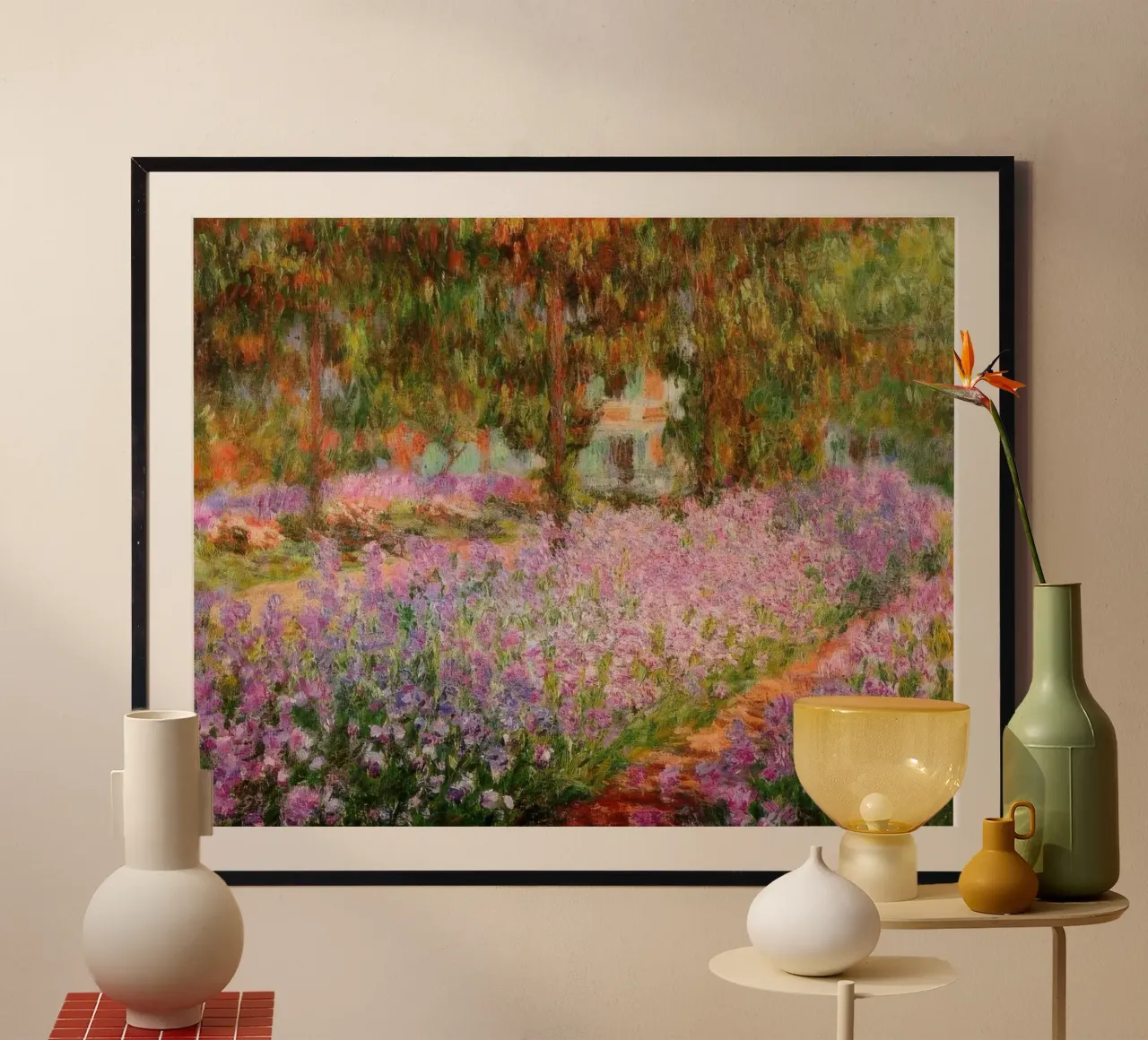 Claude Monet Iris nel giardino di Monet MOnet carta hahnemühle da clay bobby