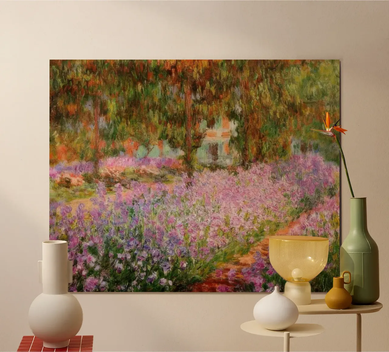 Claude Monet Iris nel giardino di Monet MOnet carta hahnemühle da clay bobby