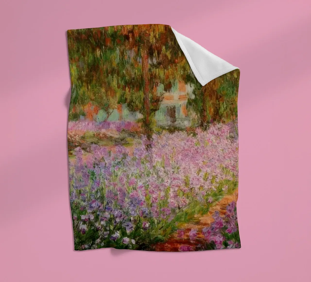 Claude Monet Iris nel giardino di Monet MOnet coperta in pile da clay bobby