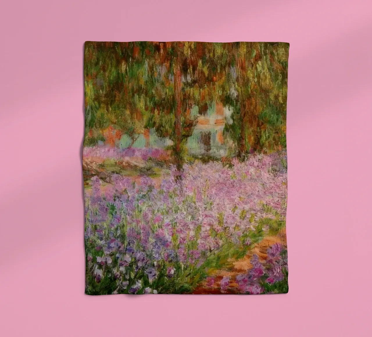 Claude Monet Iris nel giardino di Monet MOnet coperta in pile da clay bobby