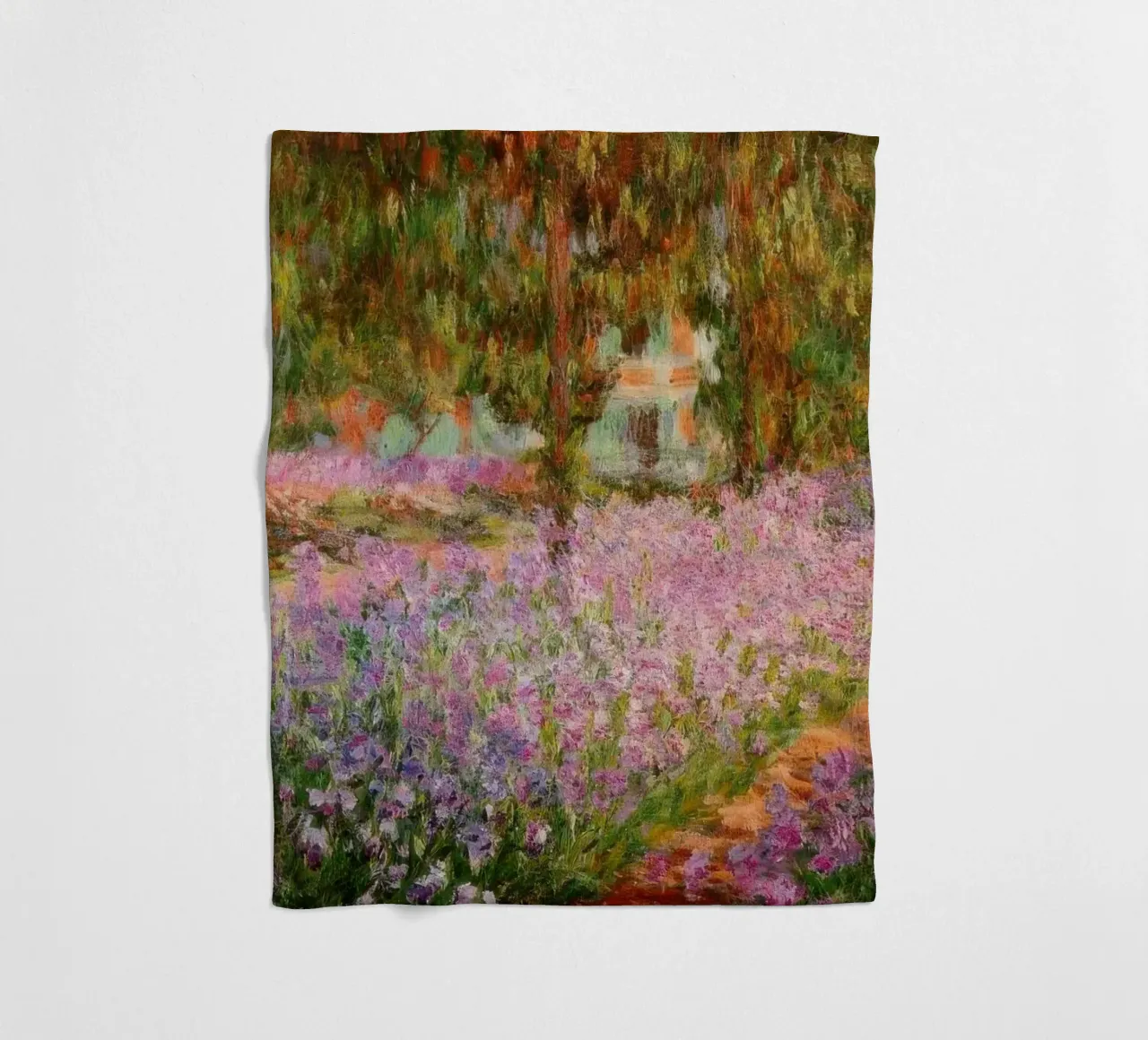 Claude Monet Iris nel giardino di Monet MOnet coperta in pile da clay bobby