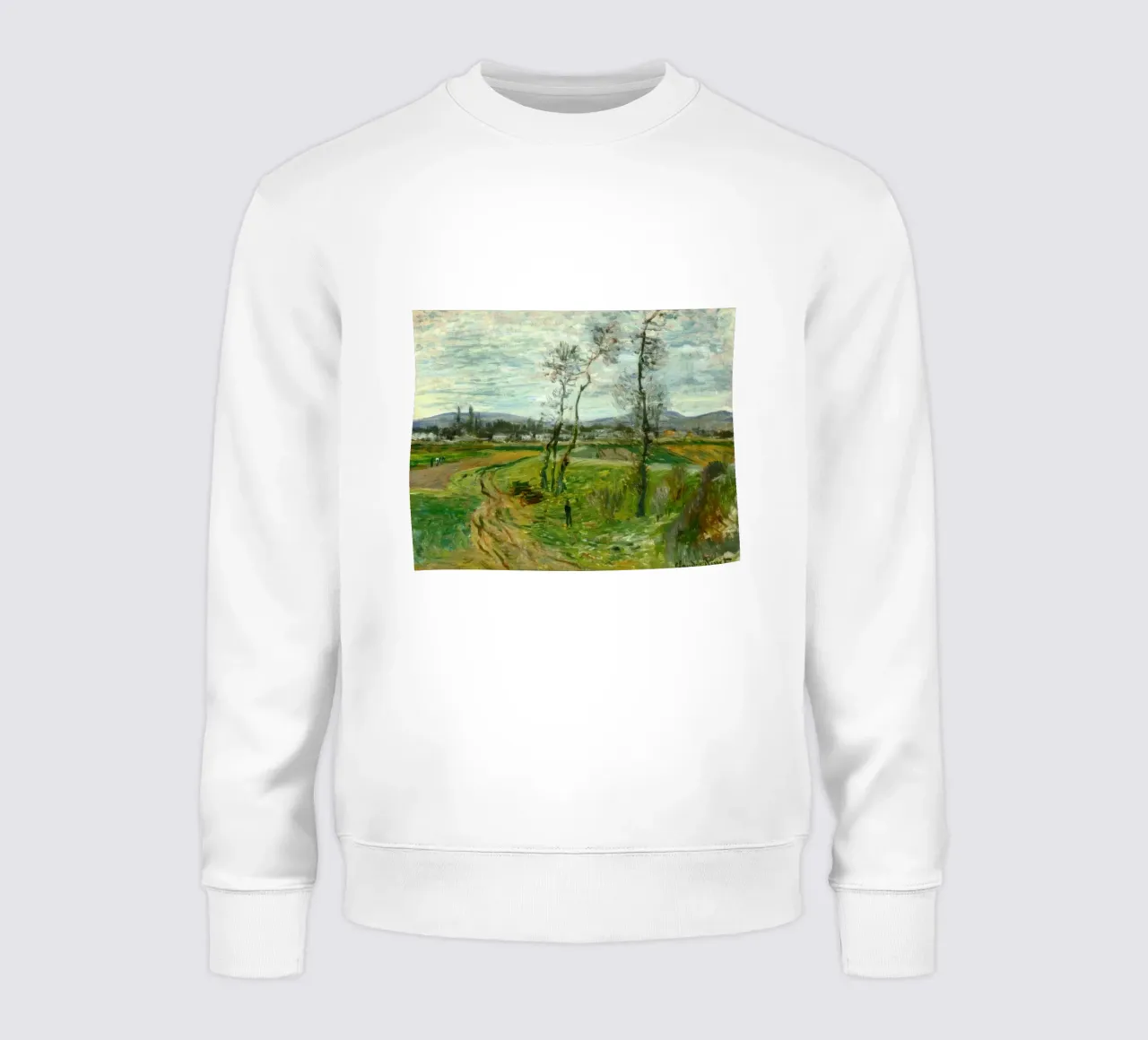 MOnet Claude Monet Un campo a Gennevilliers felpa da clay bobby