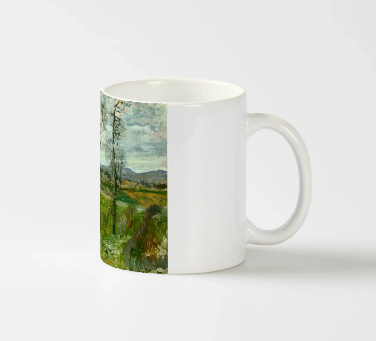 MOnet Claude Monet Un campo a Gennevilliers tazza in ceramica da clay bobby