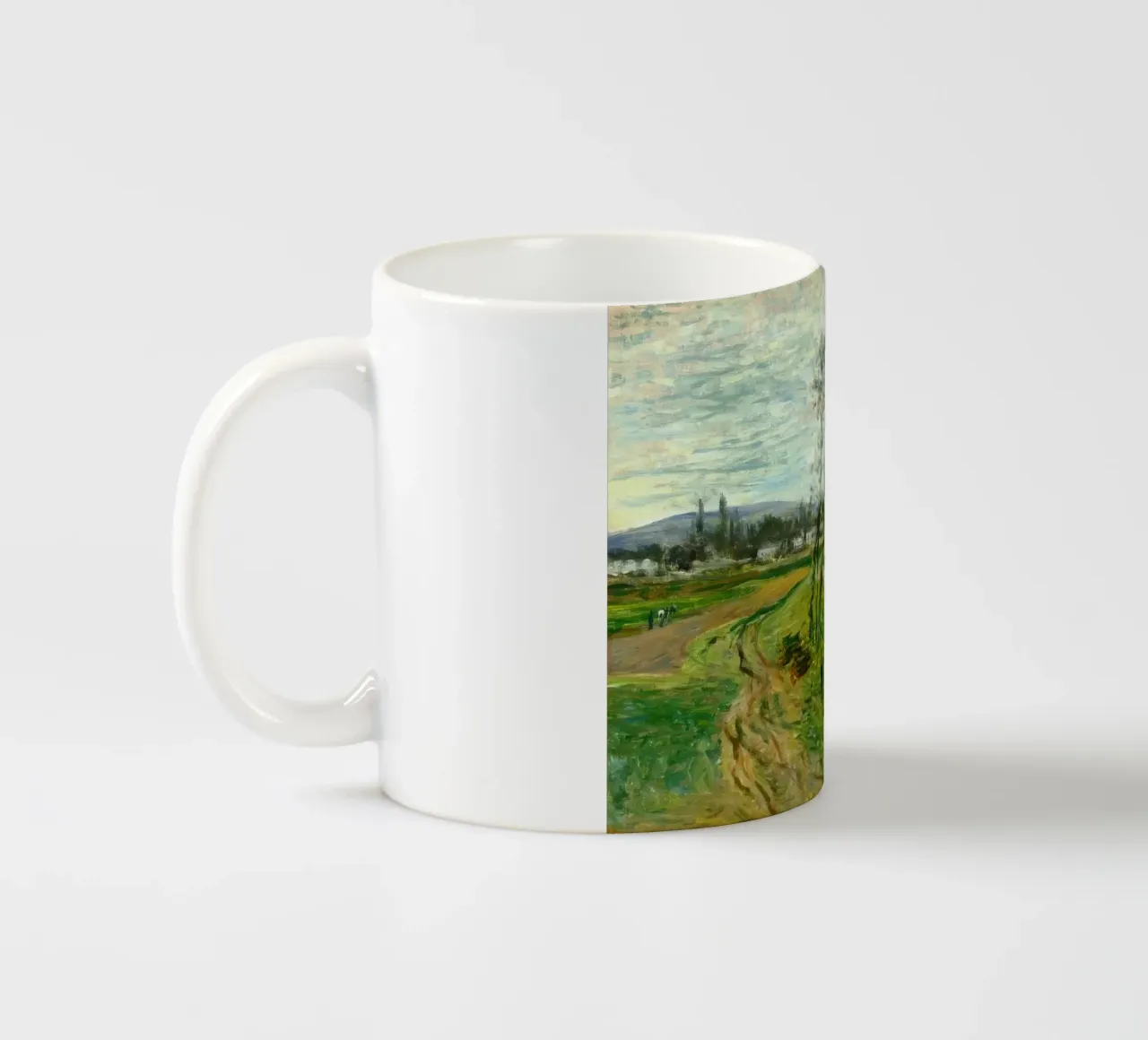 MOnet Claude Monet Un campo a Gennevilliers tazza in ceramica da clay bobby