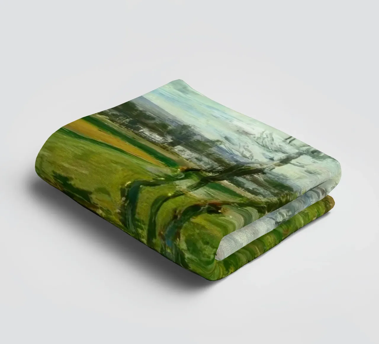 MOnet Claude Monet A Field At Gennevilliers towel by clay bobby