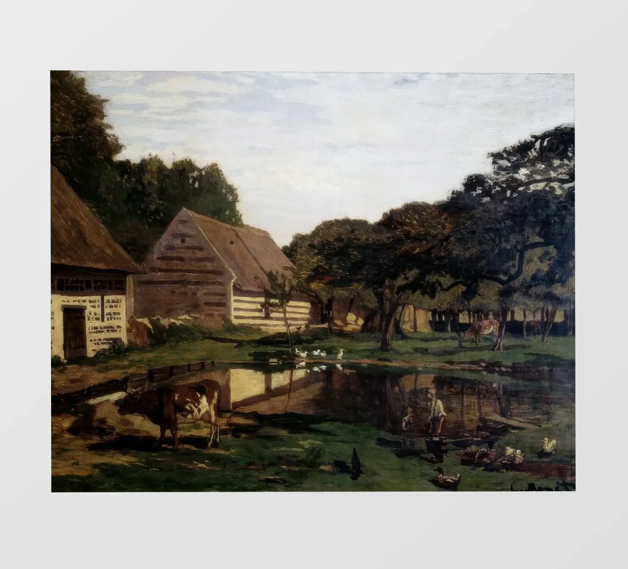 Claude Monet Un'aia in Normandia telo in pvc da clay bobby