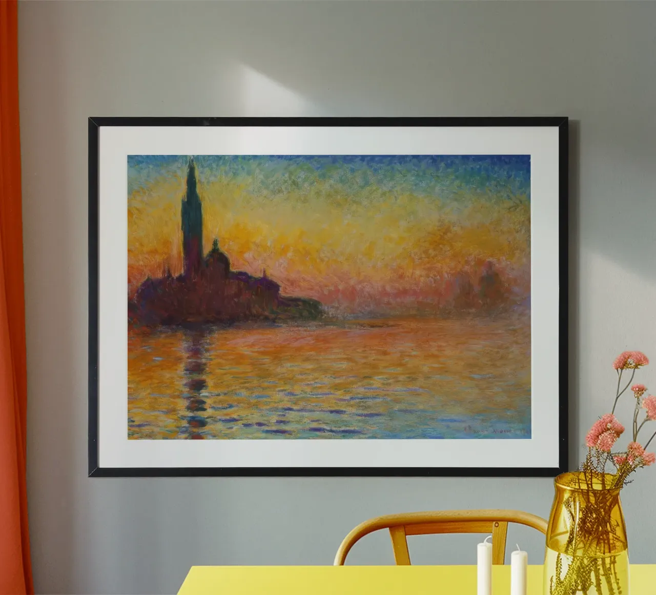 Claude Monet San Giorgio Maggiore in der Abenddämmerung Hahnemühle von clay bobby