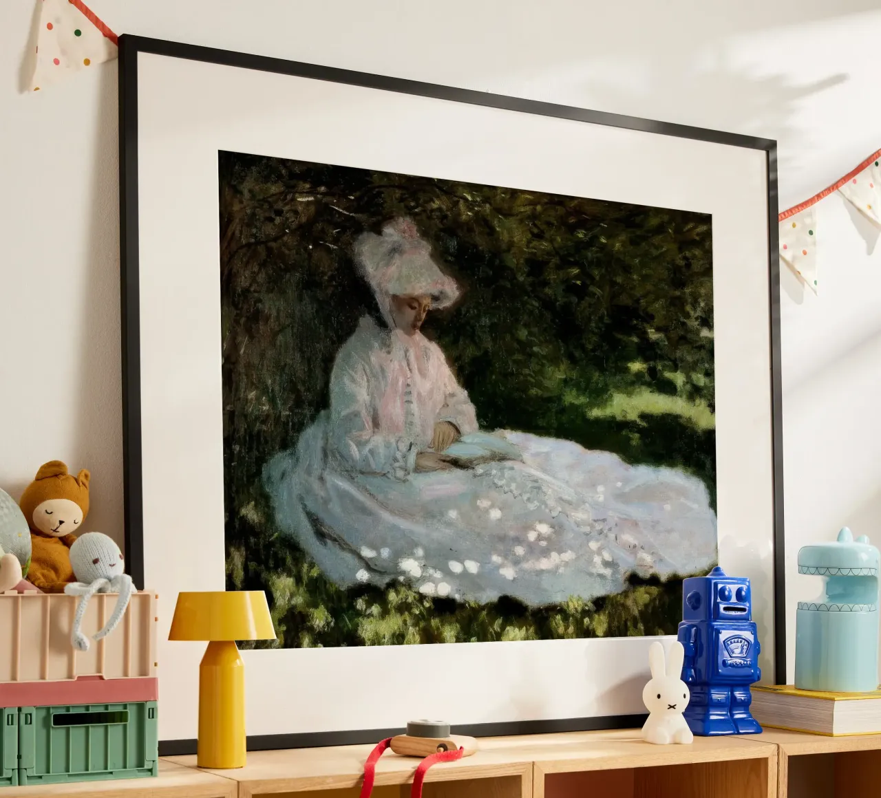 Claude Monet Una donna che legge poster da clay bobby