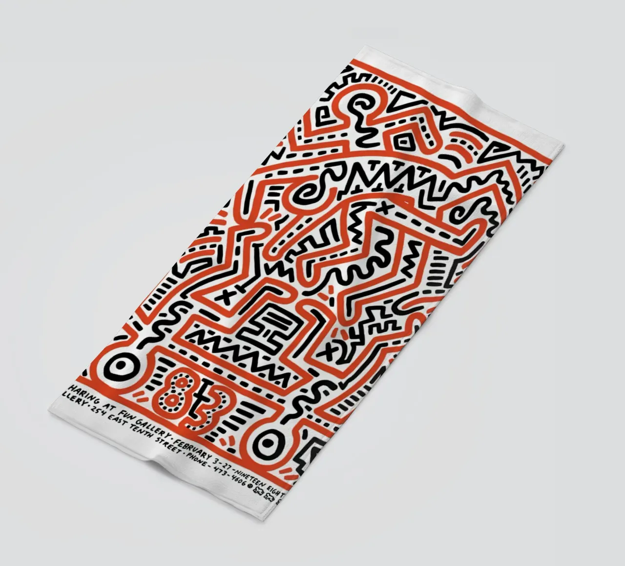 Albero di Keith Haring del diciannovesimo secolo telo mare da jo shop