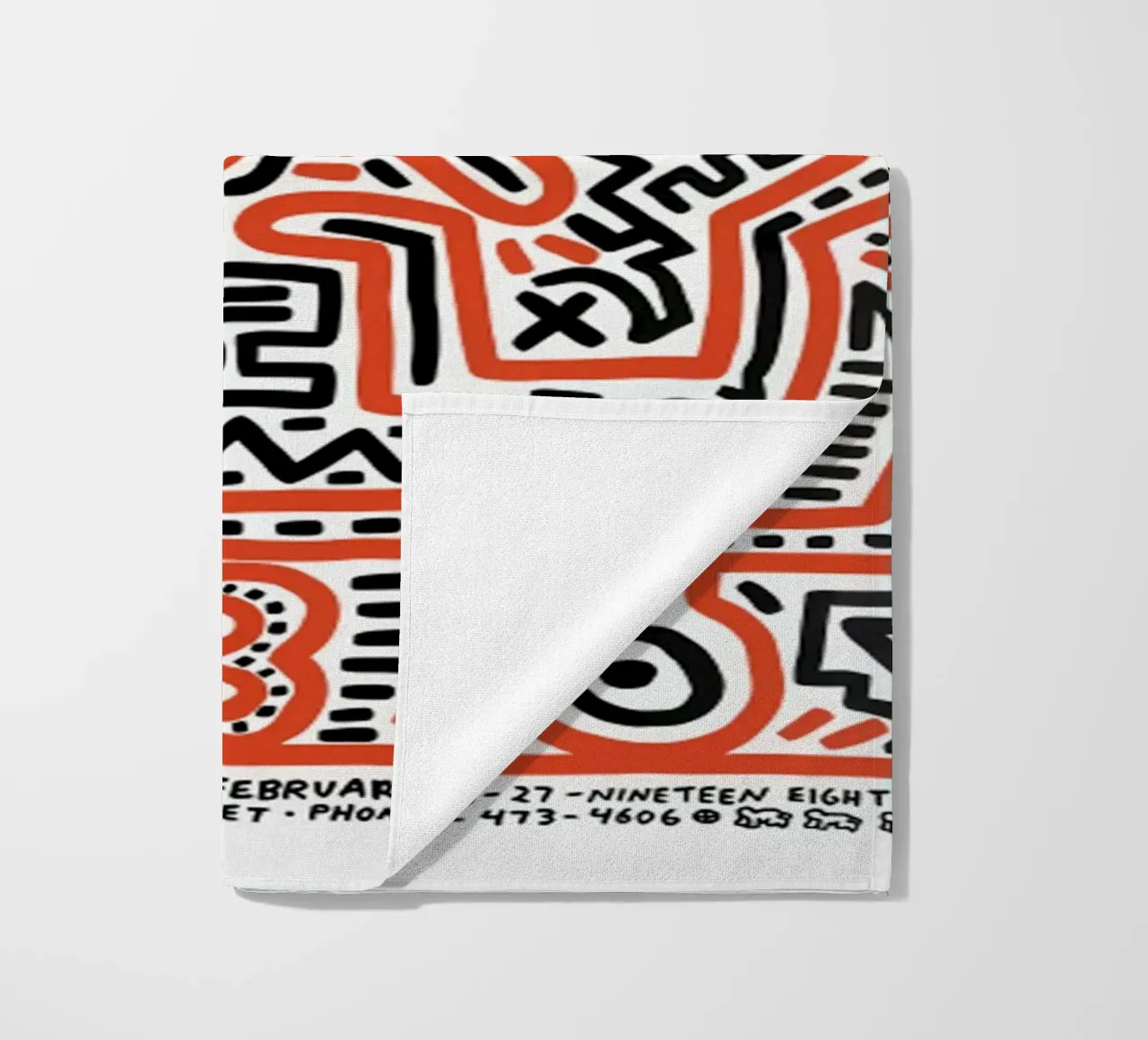 Albero di Keith Haring del diciannovesimo secolo telo mare da jo shop