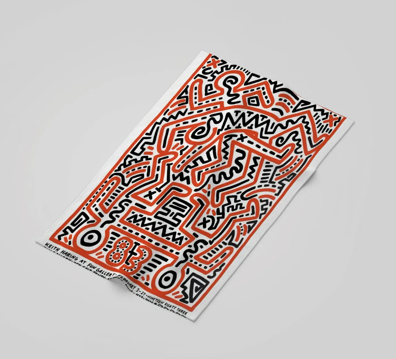 Albero di Keith Haring del diciannovesimo secolo telo mare da jo shop