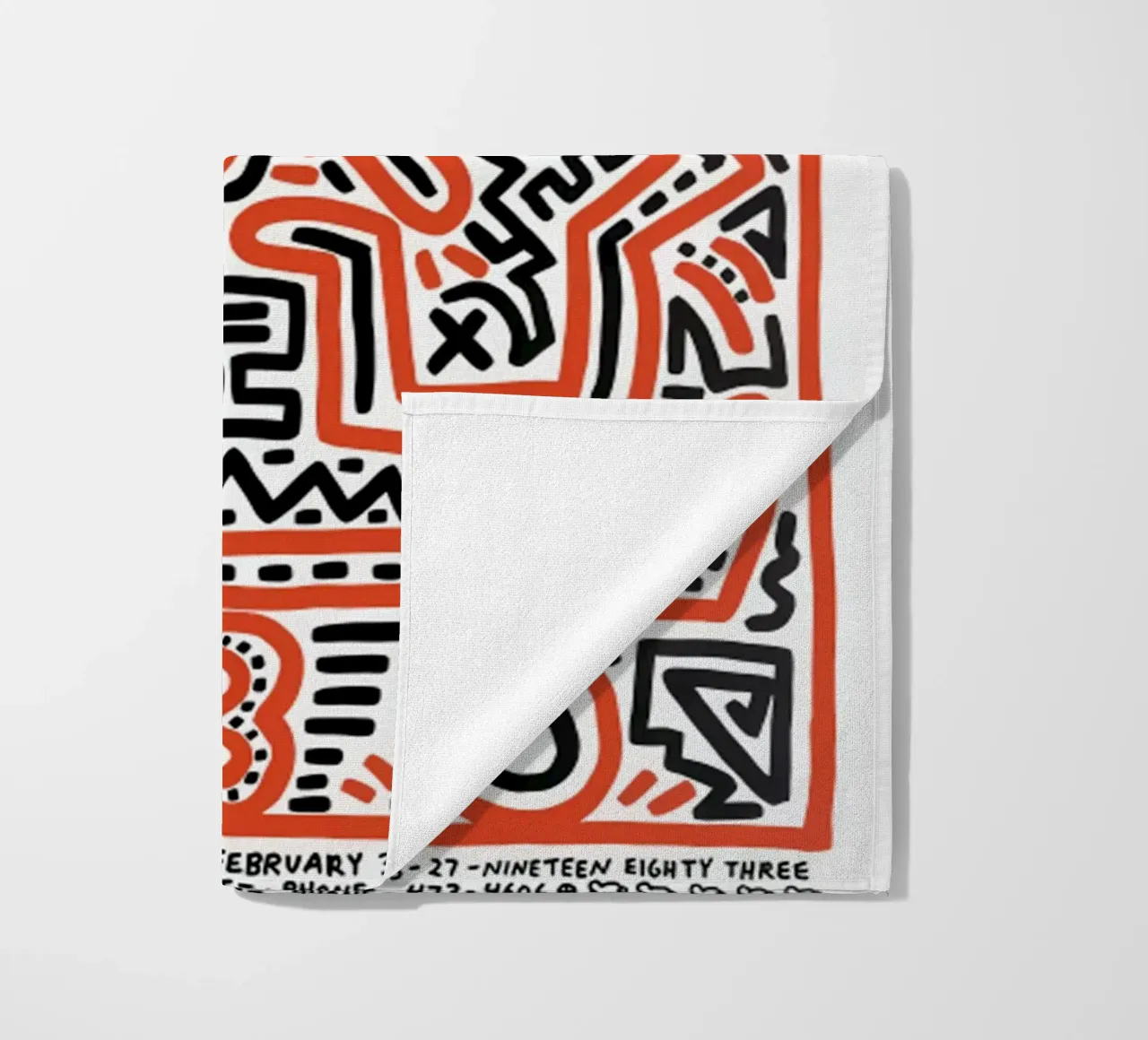 Albero di Keith Haring del diciannovesimo secolo telo mare da jo shop