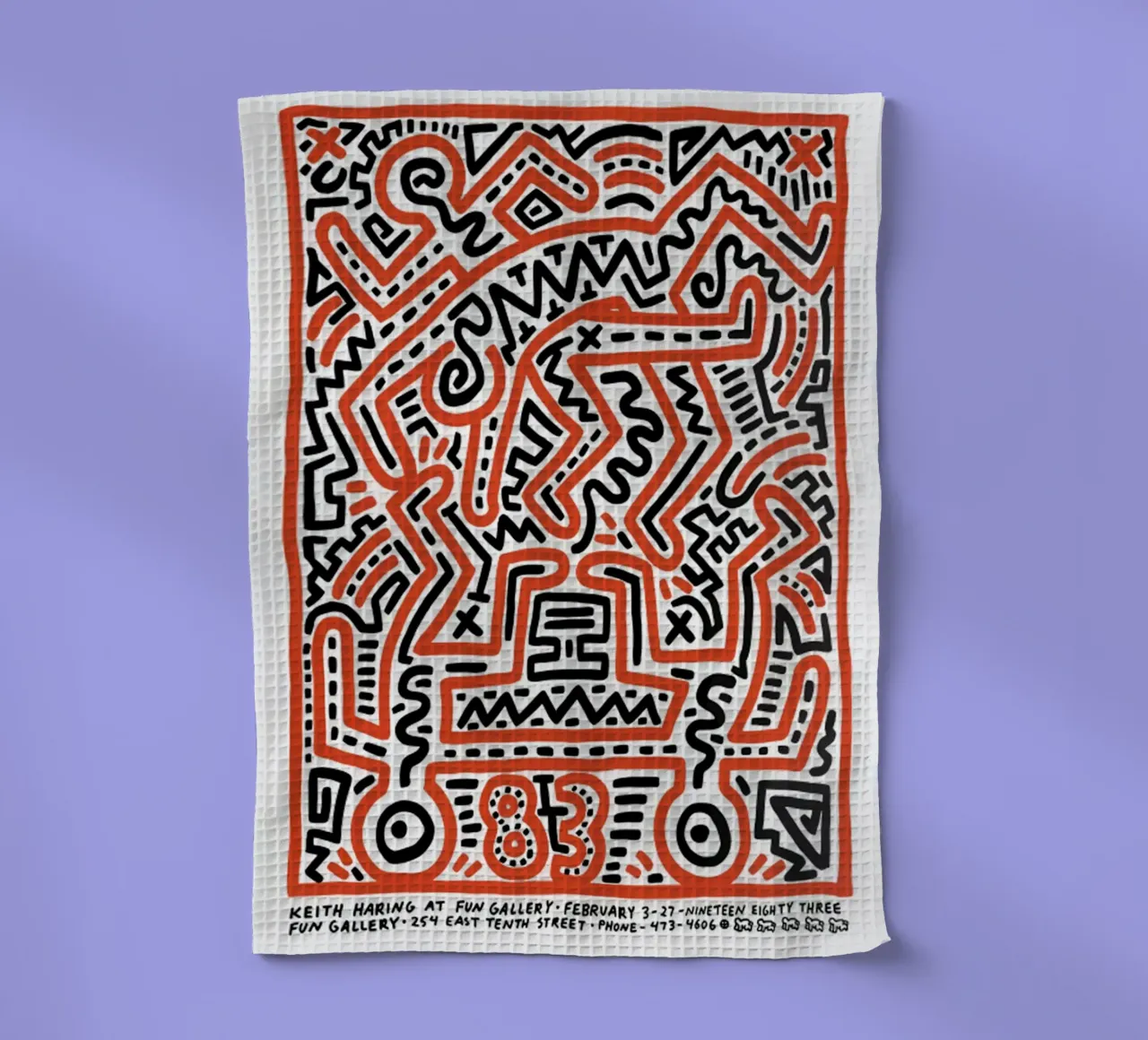 Albero di Keith Haring del diciannovesimo secolo canovaccio da cucina da jo shop