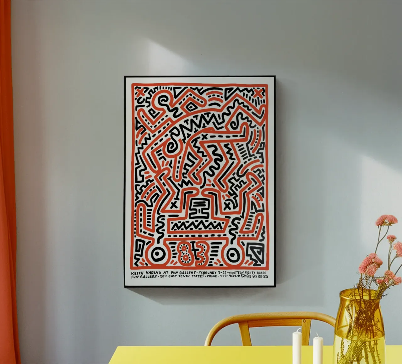 Albero di Keith Haring del diciannovesimo secolo plexiglass da jo shop