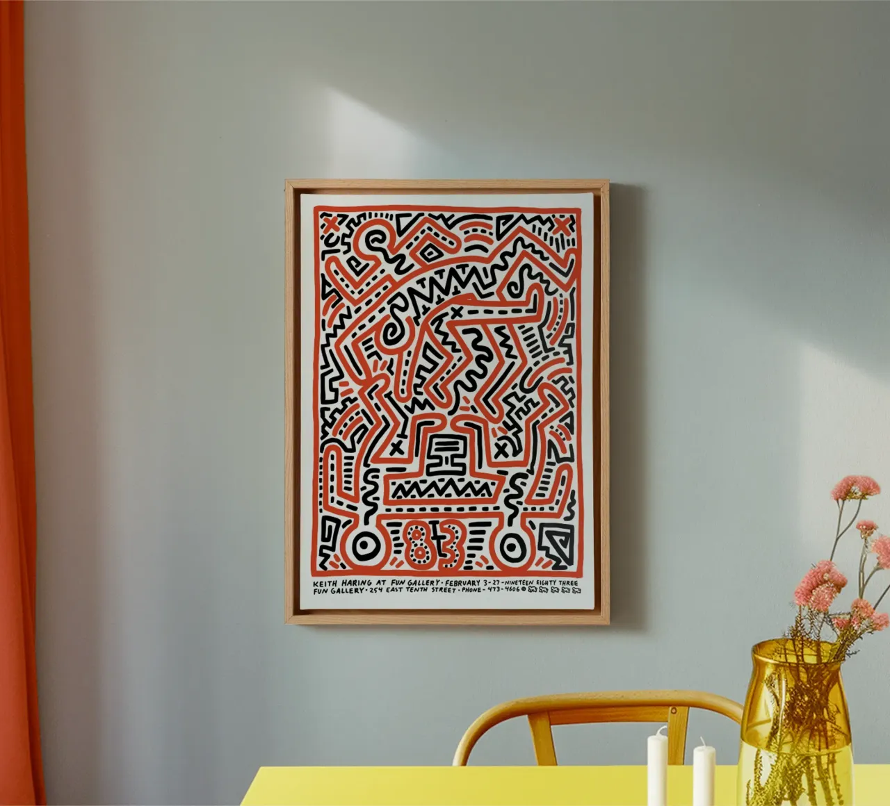 Keith Haring Nineteen Eighty Tree canvas by jo shop