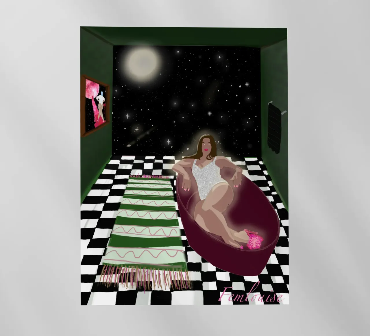 Goddess Energy Reboot pellicola backlit da Femlouise.illustrations