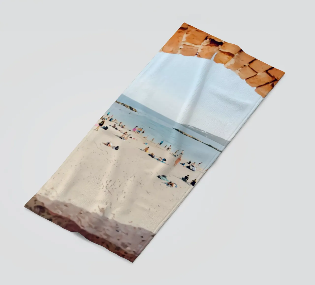 Persone sulla spiaggia di Antibes telo mare da jo shop