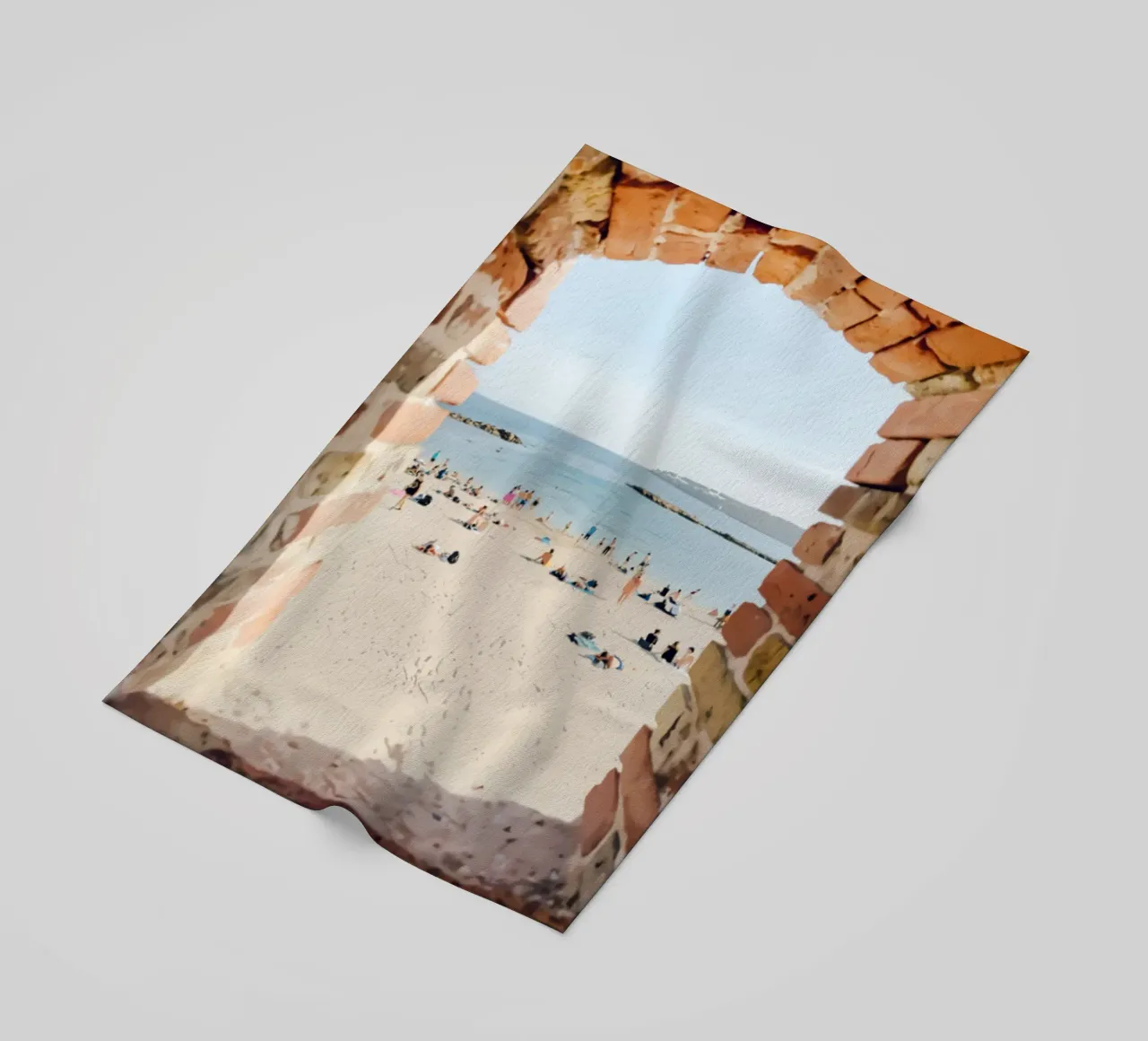 Persone sulla spiaggia di Antibes telo mare da jo shop