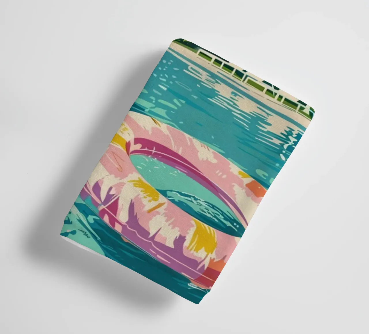 Relaxed Summer Vibes with Pastel Poolside Decor and Floats towel by jo shop